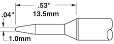 Solder Tip, Smart Heat PowerTips, STTC-501Metcal  